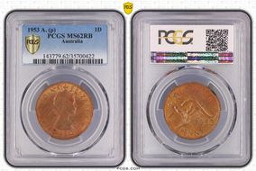 1953 A. (p) 1D MS62RB