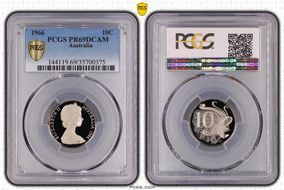 1966 10C PR69DCAM