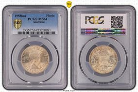 1958(m) Florin MS64