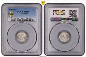 1950(m) 3D KM-44  Ag MS65