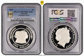 1999 $1 Elizabeth Busts PR70DCAM