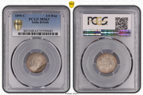 1890-C 1/4 Rup SW-6.297 MS63
