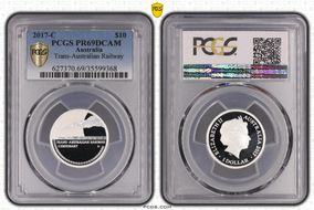 2017-C $10 Trans-Australian Railway PR69DCAM