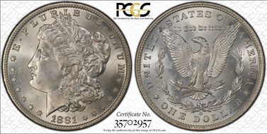 1881-O $1 MS65