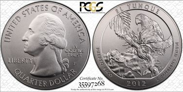 2012-P 25C El Yunque NP 5 oz Silver SP69