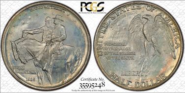 1925 50C Stone Mountain MS67