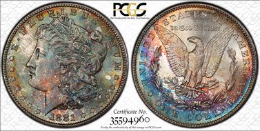 1881-S $1 MS65