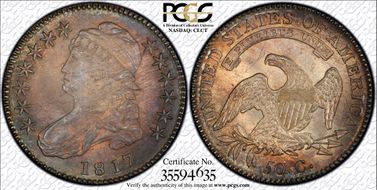 181.7 50C O-103, Punctuated Date MS65