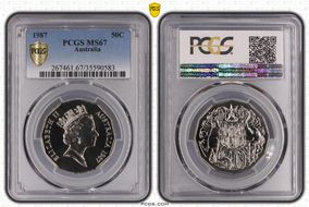 1987 50C MS67