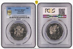 2001 50C Queensland MS67