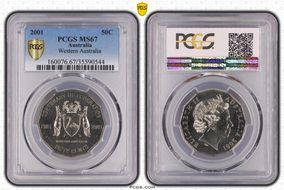 2001 50C Western Australia MS67