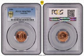 1986 1C MS67RD