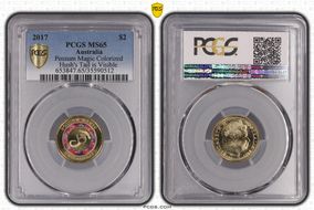 2017 $2 Possum Magic Colorized Hush's Tail is Visible MS65