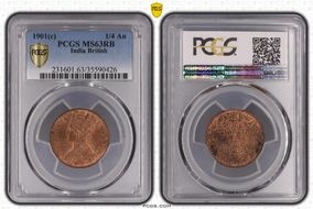 1901(C) 1/4 An SW-6.554 MS63RB