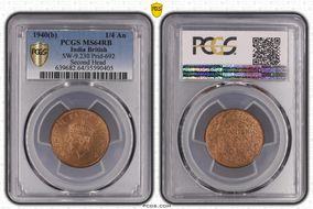 1940(B) 1/4 An SW-9.230 Prid-692 Second Head MS64RB
