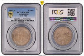 1942(B) Rupee SW-9.20 MS63