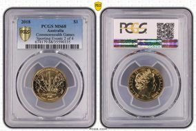 2018 $1 Commonwealth Games Sporting Events 2 of 4 MS68