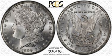 1899-O $1 MS67+