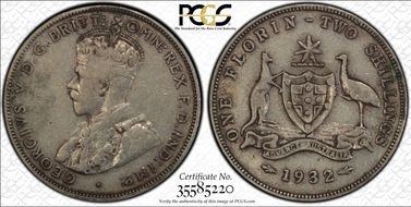 1932(m) Florin KM-27  Ag VF20