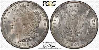1892-O $1 MS64