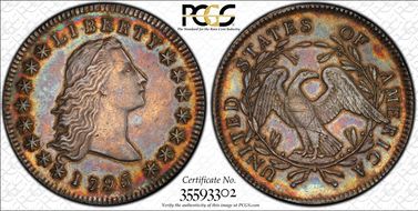 1795 $1 Flowing Hair, BB-21 AU55