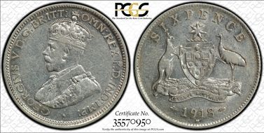 1918-M 6D KM-25  Ag AU50
