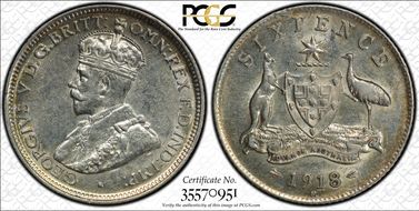 1918-M 6D KM-25  Ag AU53
