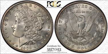 1902 $1 MS65