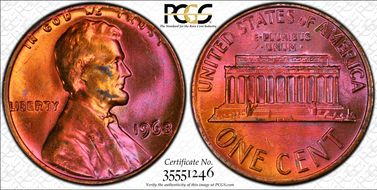 1968 1C MS63RB