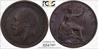 1917 1/4D S-4059 Blackened finish MS64