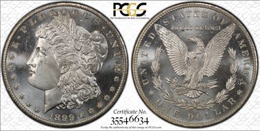 1899-O $1 MS65PL