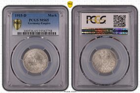 1915-D Mark J-17 Ag MS65