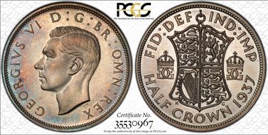 1937 1/2 Cr S-4080 PR65