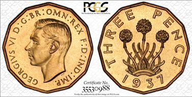 1937 3D S-4112 Nickel-Brass PR65