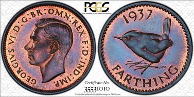 1937 1/4D S-4116 PR66+ RB