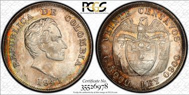 1941 20C Restrepo-388.15 MS65