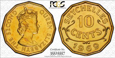 1969 10C PR65