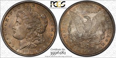 1878 7/8TF $1 Weak MS62