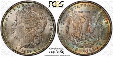 1889 $1 MS62