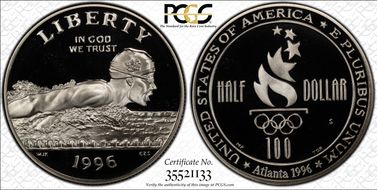 1996-S 50C Swimming PR69DCAM