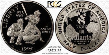 1995-S 50C Baseball PR69DCAM