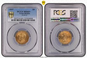1937 3D S-4112 MS64+