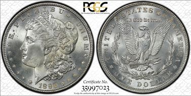 1896 $1 MS66+