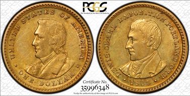 1905 G$1 Lewis and Clark AU55