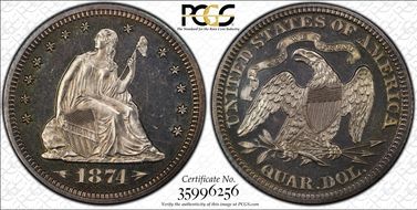 1874 25C Arrows PR63