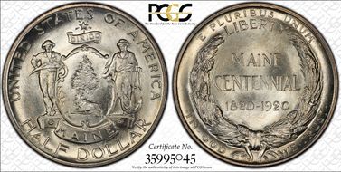 1920 50C Maine MS66