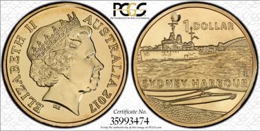 2017 $1 Sydney Harbour MS67