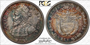 1904 10C KM-3  Ag AU53