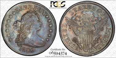 1806/5 25C AU58