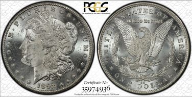 1892-CC $1 MS61